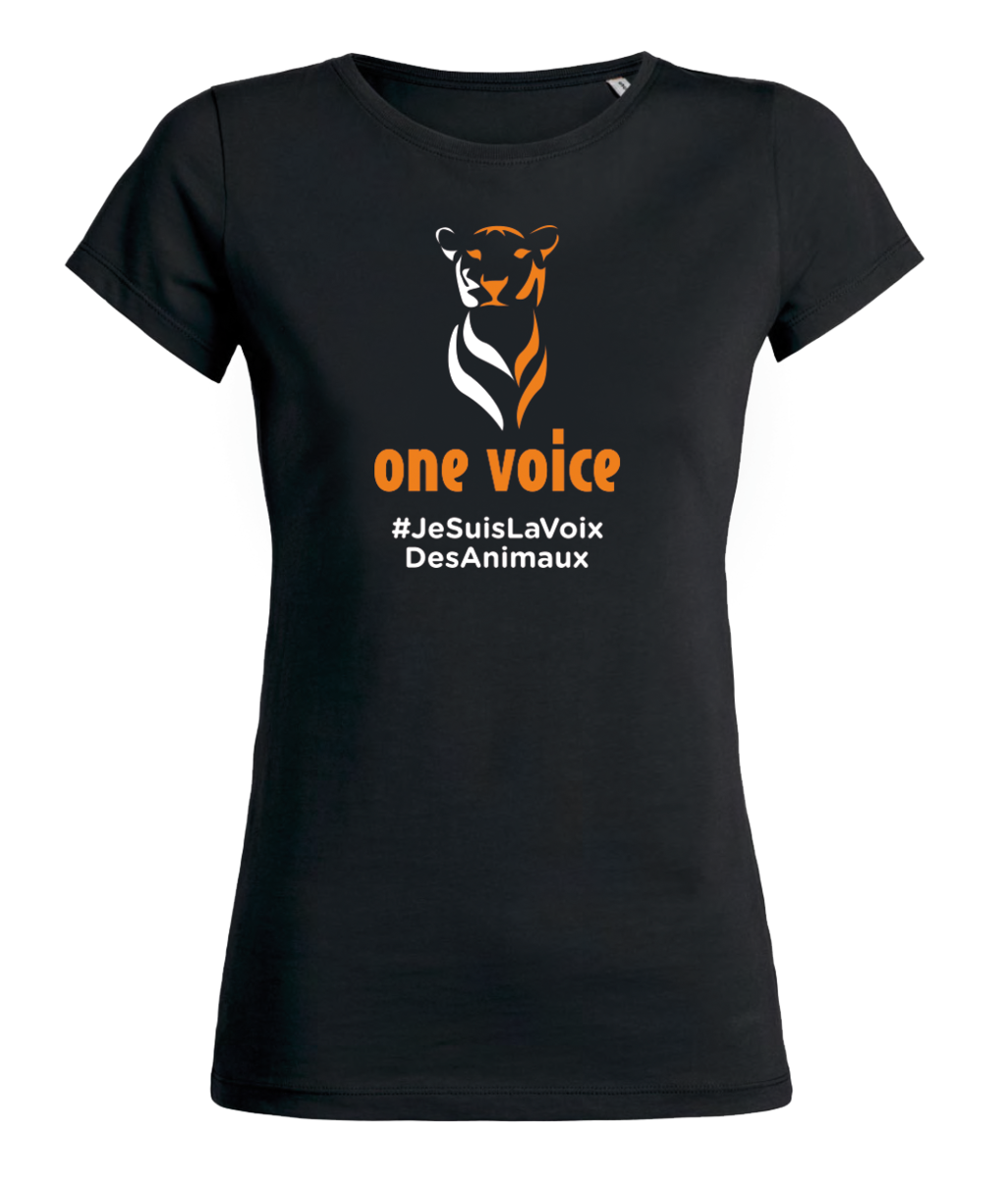T-shirt manches courtes noir - Femme ancien modèle