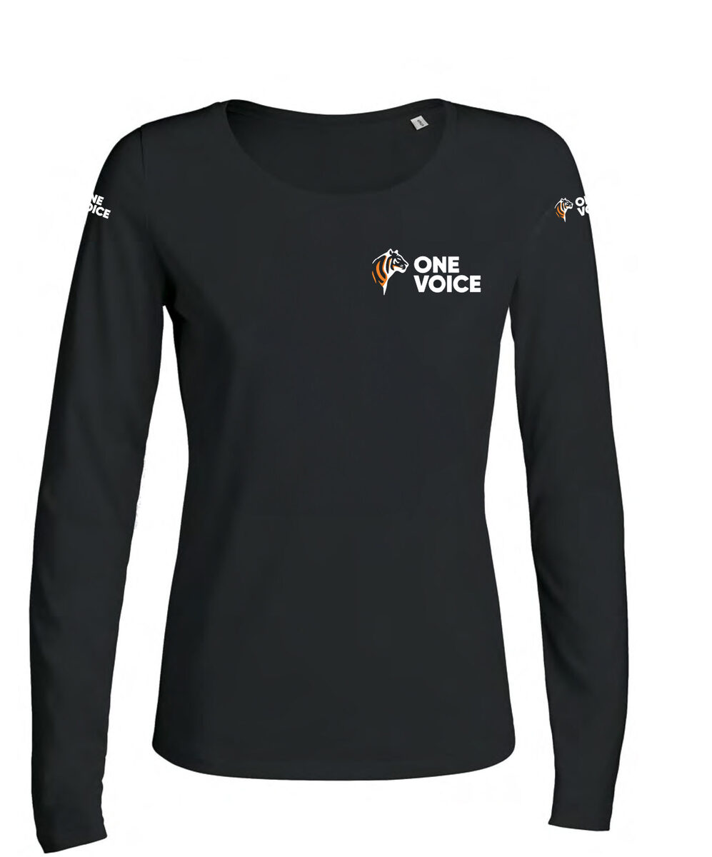 T-shirt manches longues noir - Femme