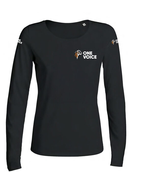 T-shirt manches longues noir - Femme