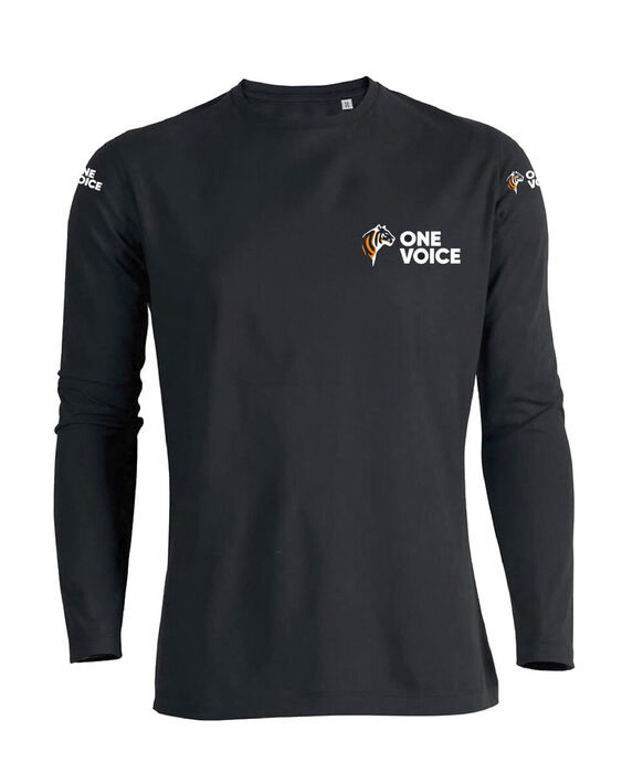 T-shirt manches longues noir - Homme
