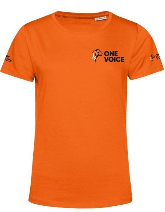 T-shirt orange manches courtes - Femme